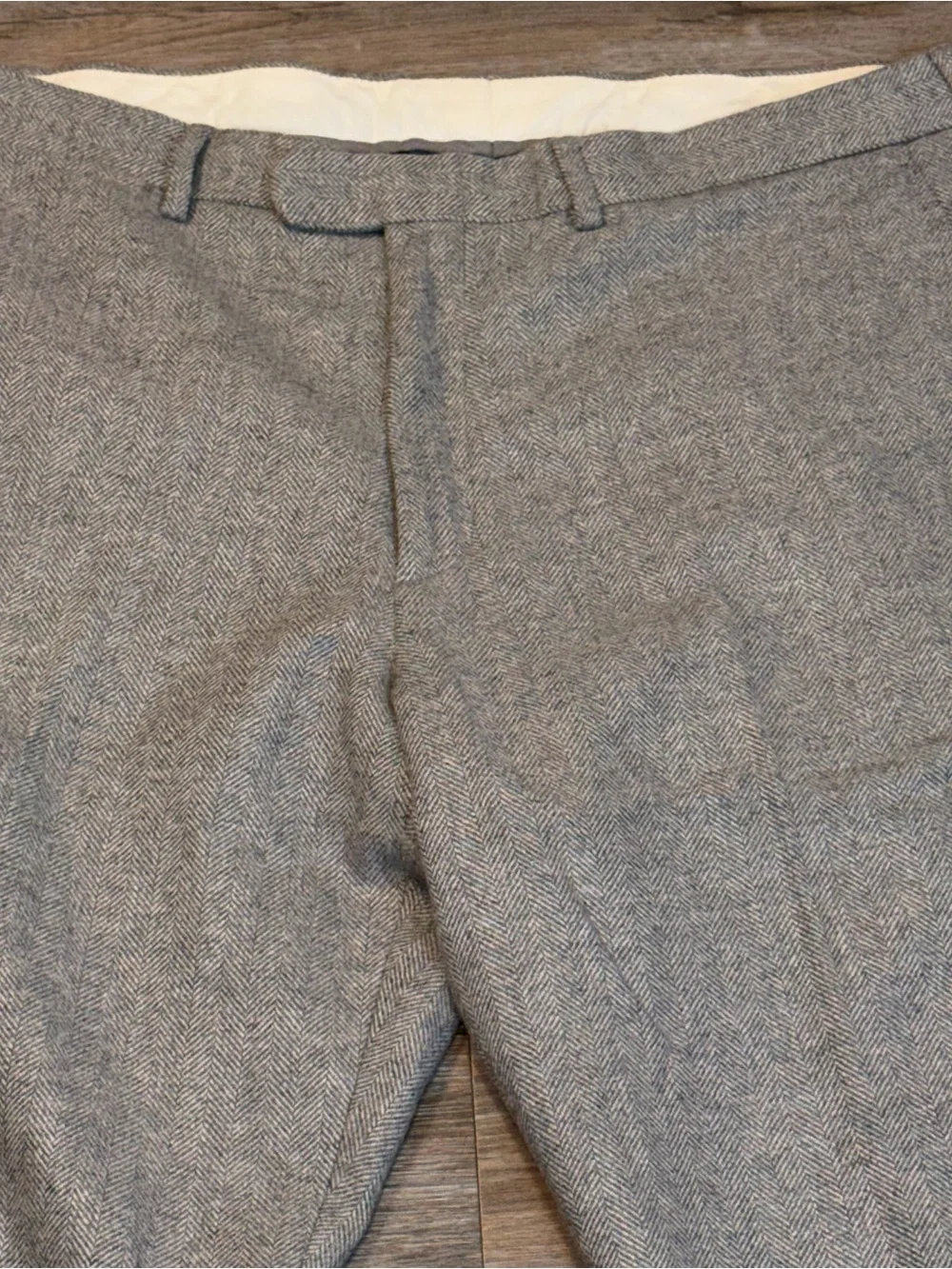 J. Crew Bowery Pants Mens 38W x 32L Wool & Cotton Chino Blend